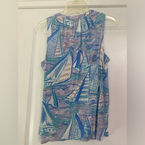 Lilly Pulitzer Essie Sleeveless Blouse - Picture 2 of 3